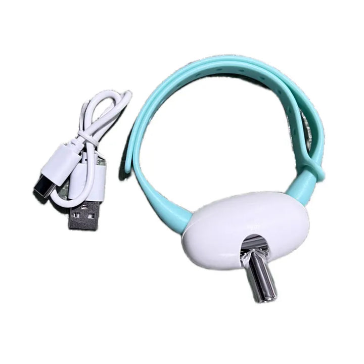 Hand holding a sleek laser pointer for cats, ideal for interactive playtime and pet exercise