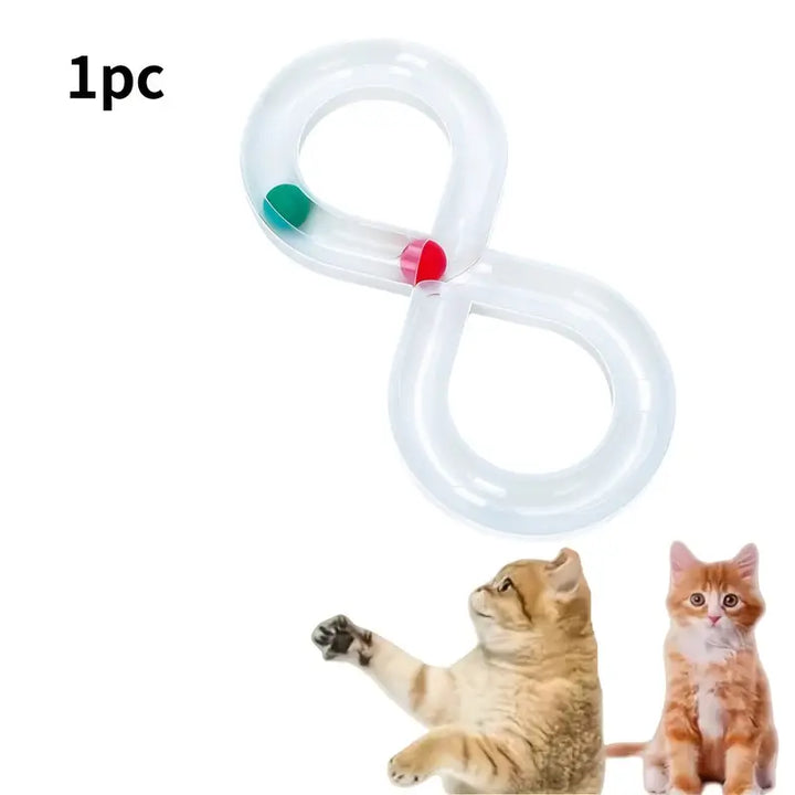 Moving ball track cat toy, engaging interactive design for endless fun