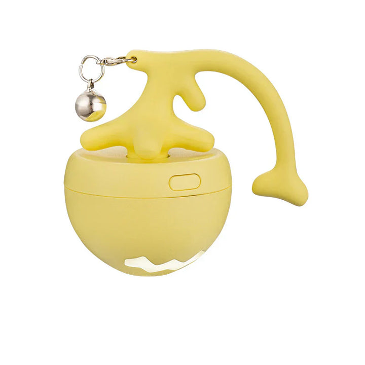 Collection of interactive cat play balls with assorted feathers, pet supplies.