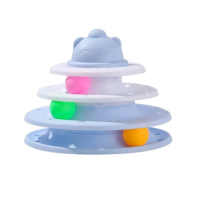 Engaging pet play tower with interactive elements, ensuring hours of fun and healthy exercise for cats