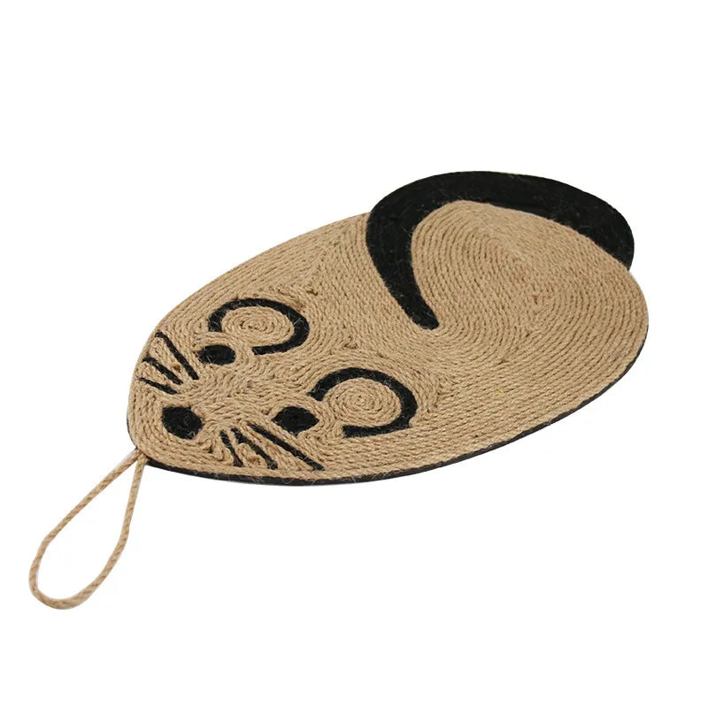 Durable sisal cat scratching mat designed for interactive play and furniture protection