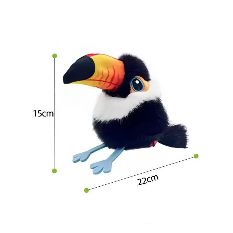 Novel interactive cat toy featuring realistic bird sounds and fluttering action for pets.