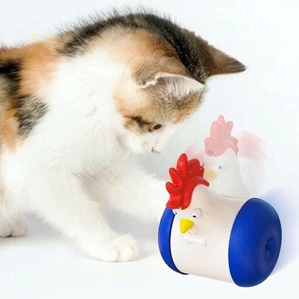 Cat pet accessory: interactive laser toy with self-movement, keeping cats engaged and active.