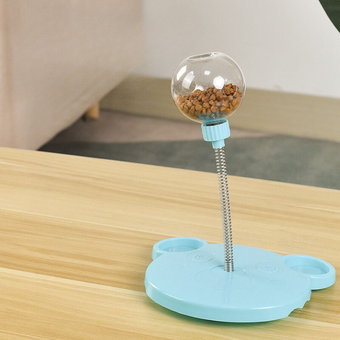 Durable cat toy treat dispenser, an interactive pet supply for enrichment and playtime.