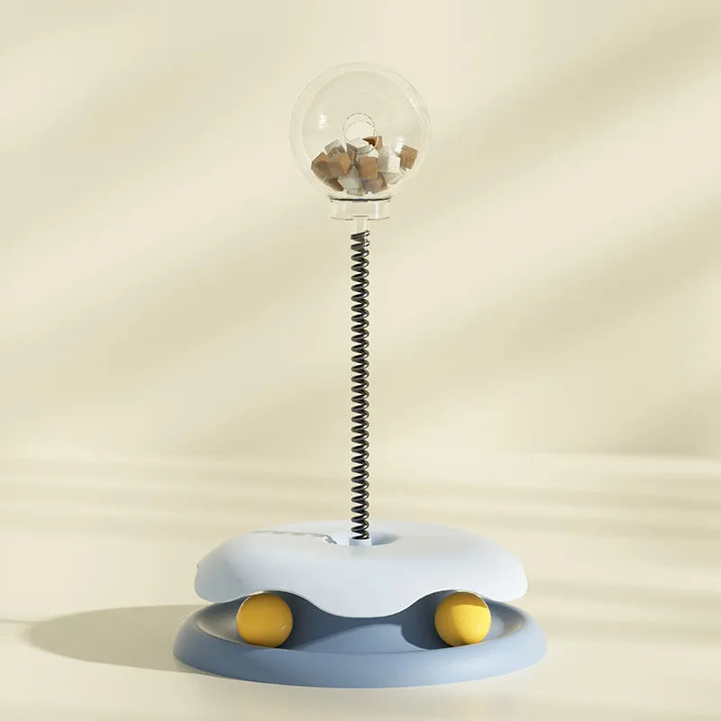 Pet supplies: Interactive cat treat dispenser for enrichment and engaging play