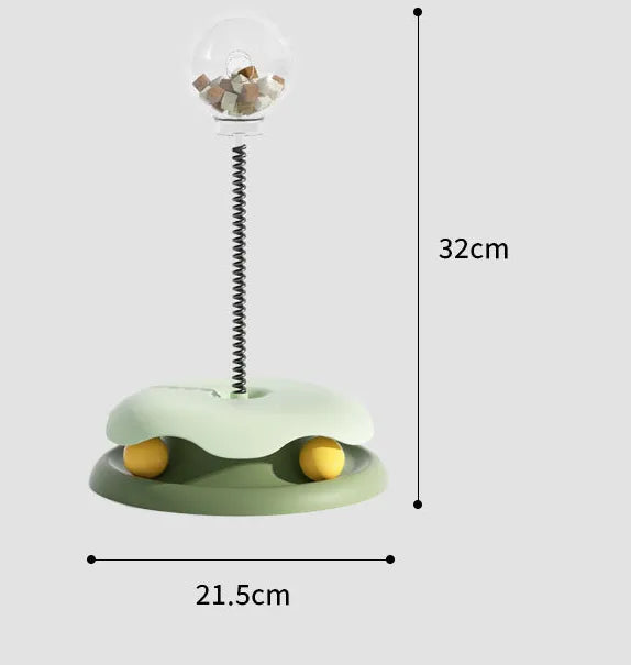 Interactive cat toy, treat dispenser design for feline fun & enrichment
