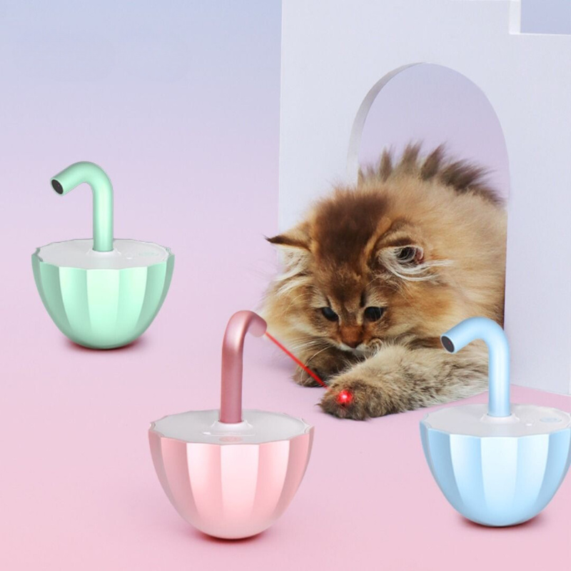 Interactive cat wobble laser toy for engaging feline playtime, stimulating hunting instincts.