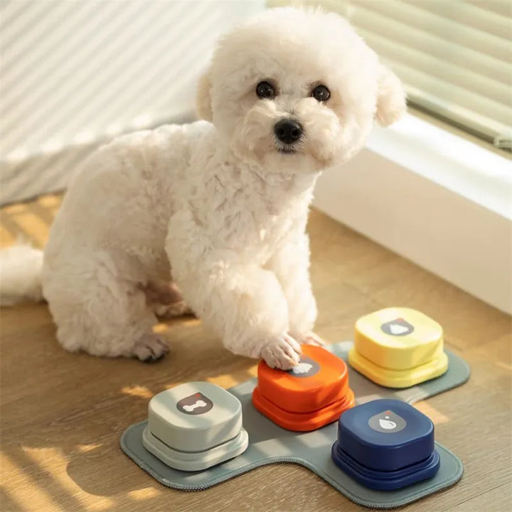 Interactive dog communication buttons for pet training, mental stimulation & pet communication