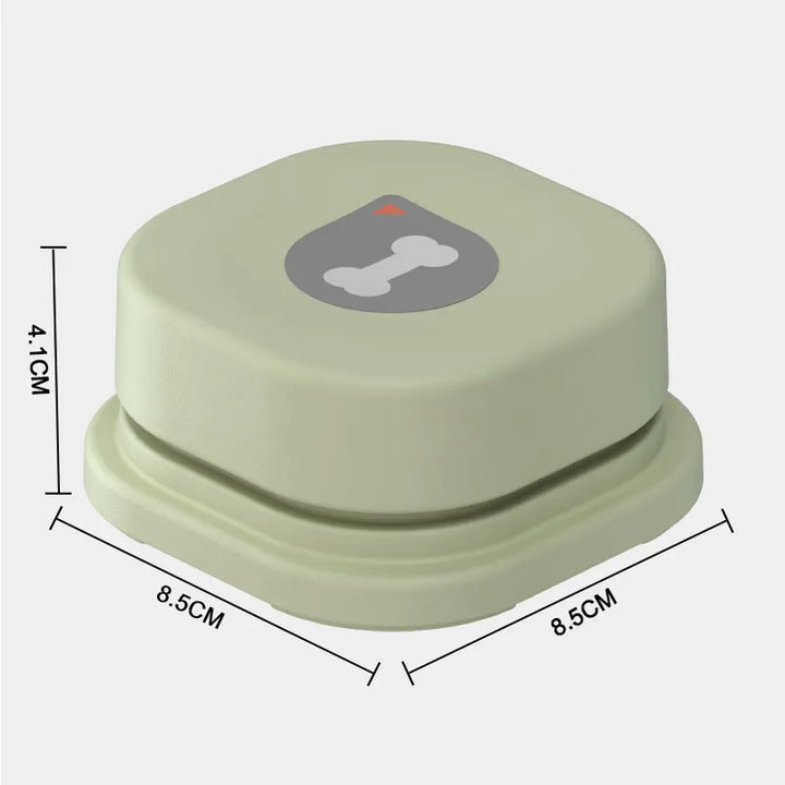Yellow, blue, red & green interactive dog buttons for pet communication & dog training