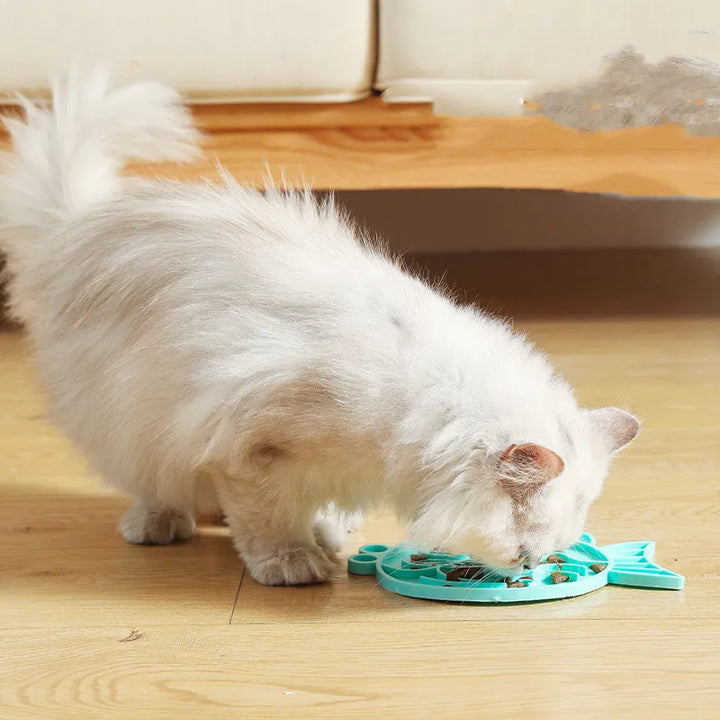Engaging pet puzzle feeder promoting mental stimulation & slow eating for dogs.