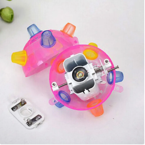 High-quality interactive dog play ball, designed with flashing lights and sound for pet enjoyment