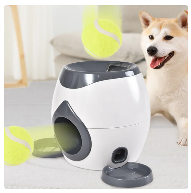 Interactive dog puzzle toy with hidden ball for mental stimulation and canine enrichment.