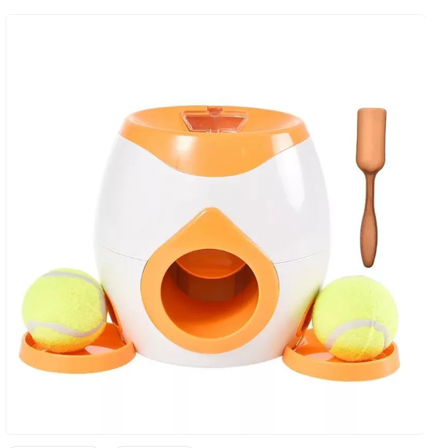 Stress-relieving dog puzzle toy with a ball, enhancing mental engagement for pets.