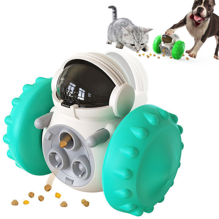 Interactive dog puzzle toy with treat dispensing for cognitive enrichment of small to medium dogs
