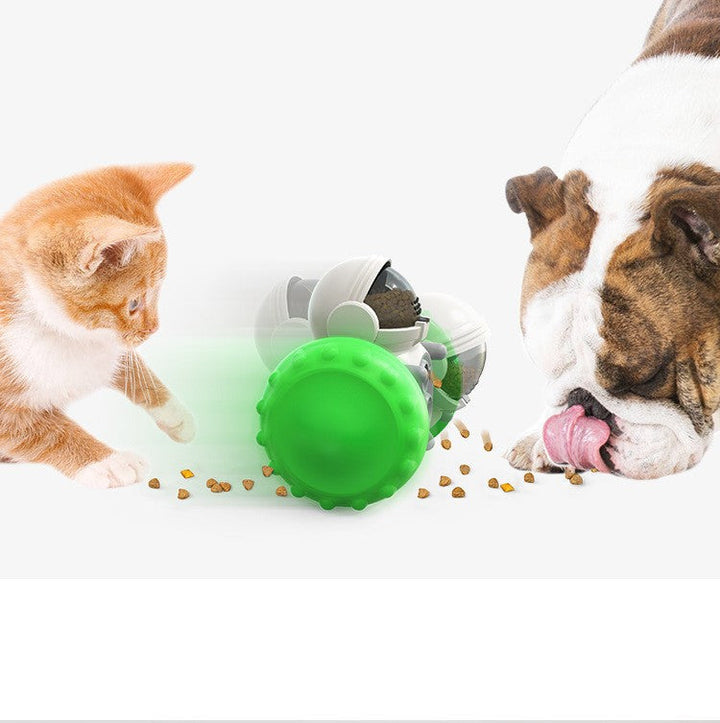 Cognitive play dog toy: an interactive treat puzzle dispenser for pet enrichment and mental exercise