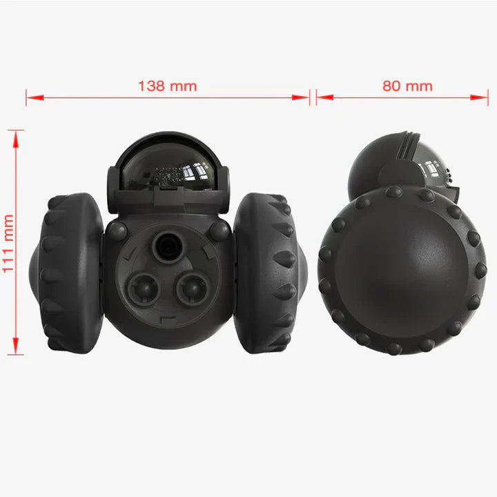 Slow feeder dog toy with wheels, a durable and engaging way to manage meal times.