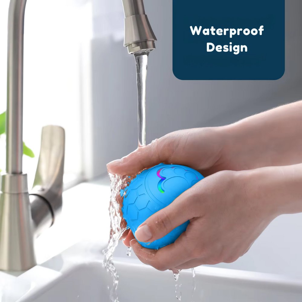 High-tech interactive dog toy ball for mental & physical stimulation.