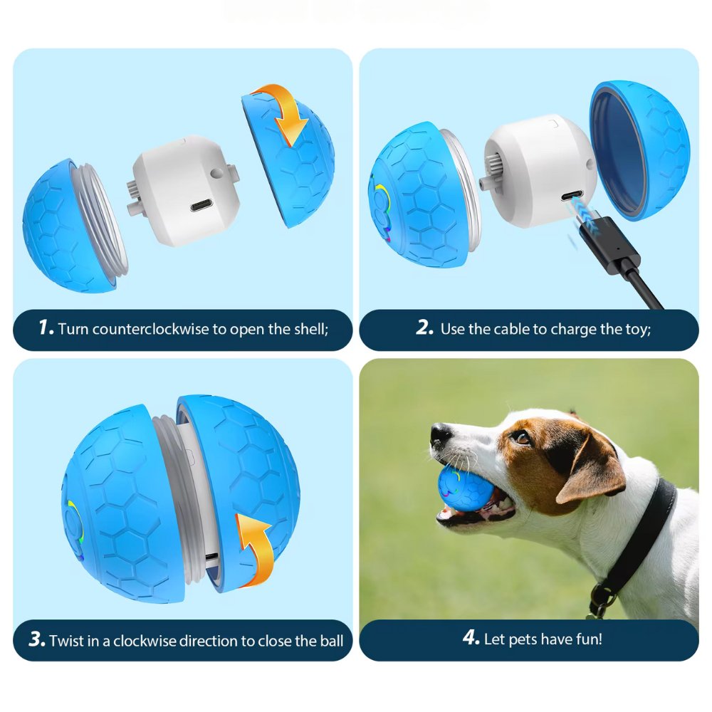 Robust chew toy ball, an interactive pet accessory for happy dogs.