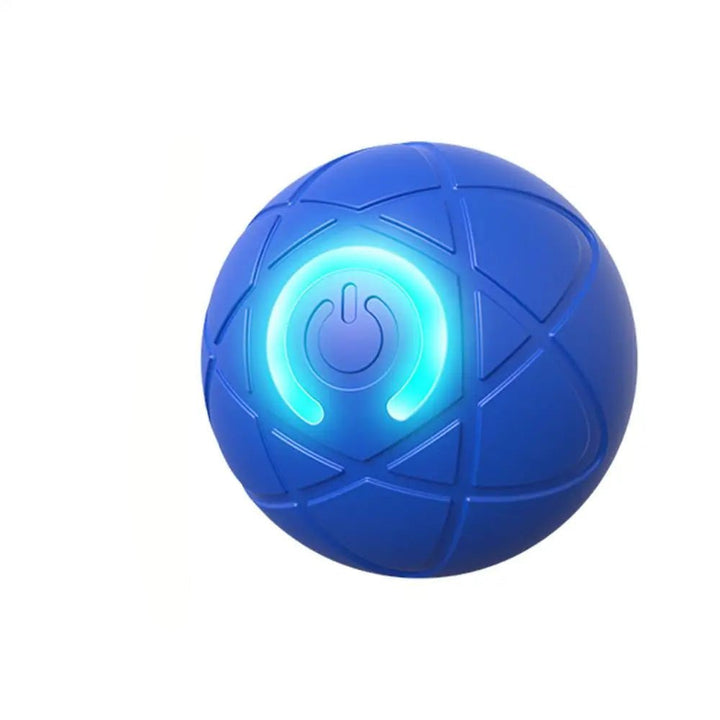 Interactive dog wagging ball toy, vibrant LED lights, durable and rechargeable for playful pets