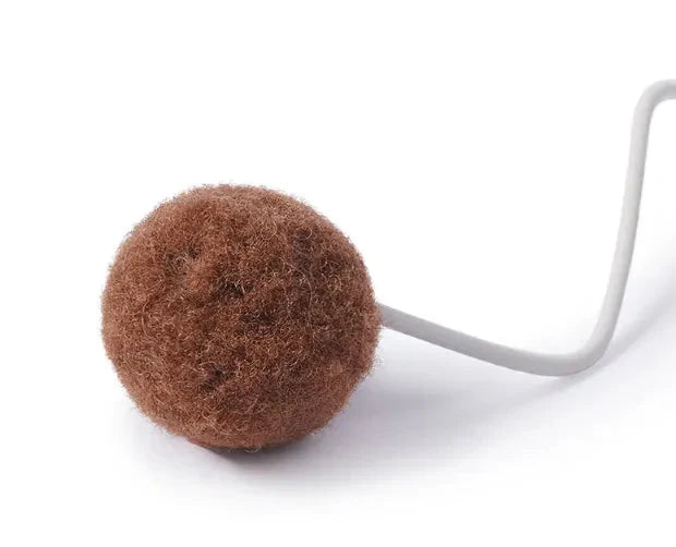 Egg-shaped interactive cat toy, a moving ball inside stimulates natural hunting instincts