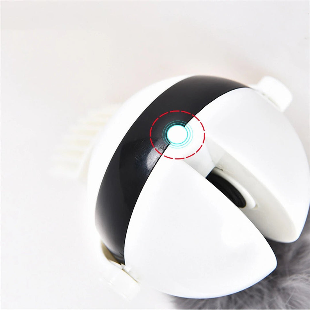 Electric interactive pet toy featuring a replaceable ball, providing stimulating pet exercise.