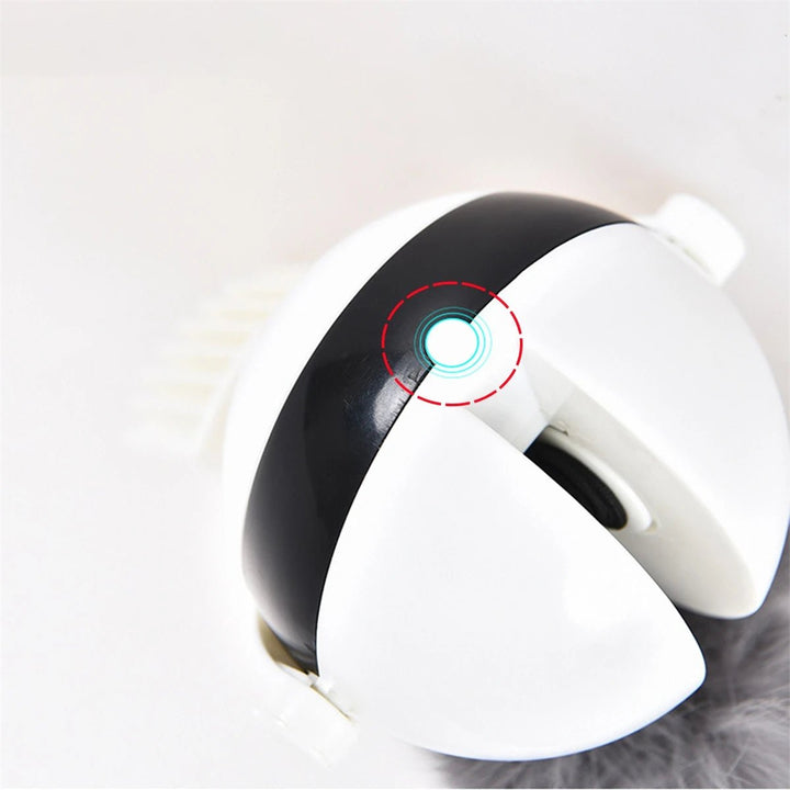 Electric interactive pet toy featuring a replaceable ball, providing stimulating pet exercise.