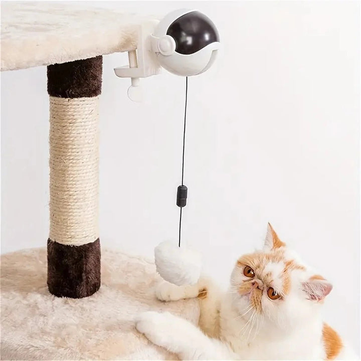 Automatic electric pet toy for cats, a lifting ball designed to provide engaging feline entertainment.