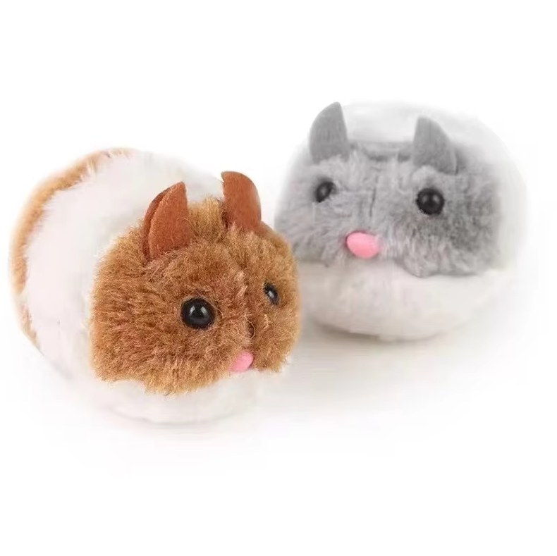 Interactive plush hamster toy, a fun electric cat accessory for playtime
