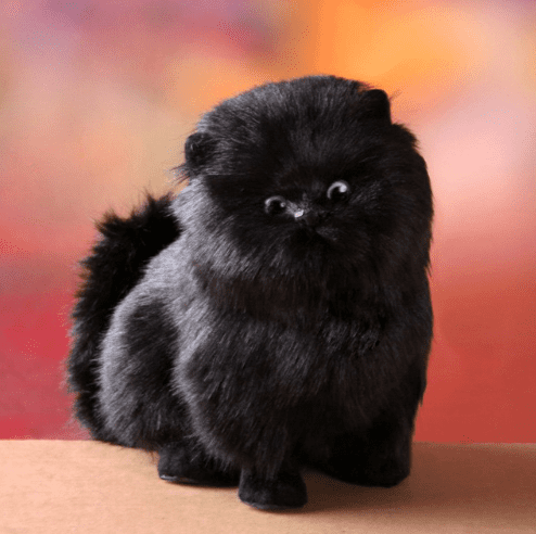 Kids' electric plush kitten, an interactive pet simulation toy with realistic sounds and soft fur.