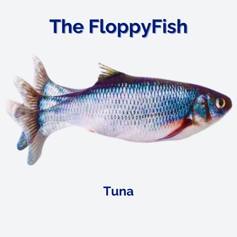 Sturdy flopping fish dog toy, an interactive and durable chew toy for active play and pet enrichment.