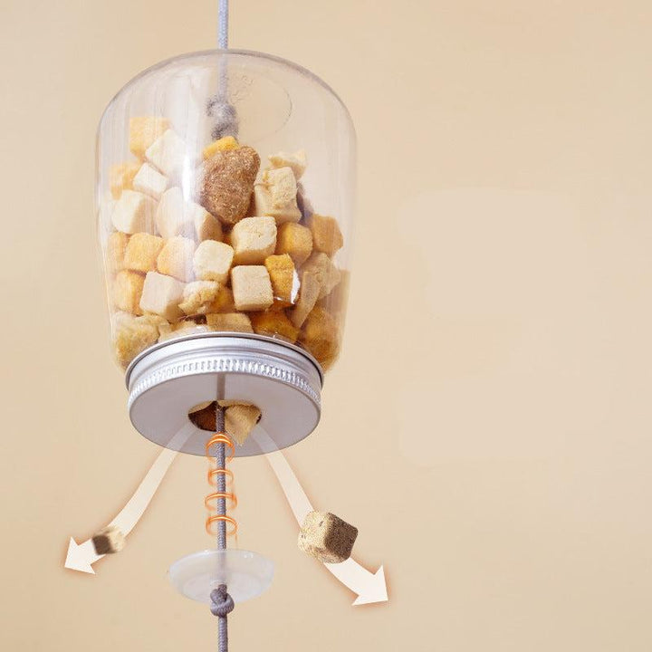 Pet supplies: interactive cat toy with treat dispensing, promoting active play