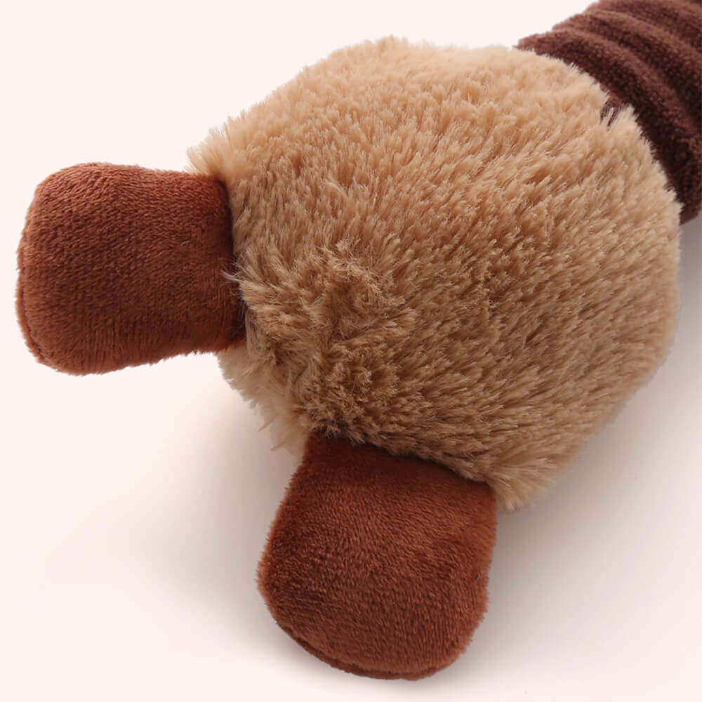 Colorful interactive long neck animal squeaky dog toy for pet supplies