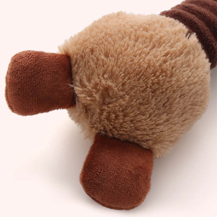 Colorful interactive long neck animal squeaky dog toy for pet supplies