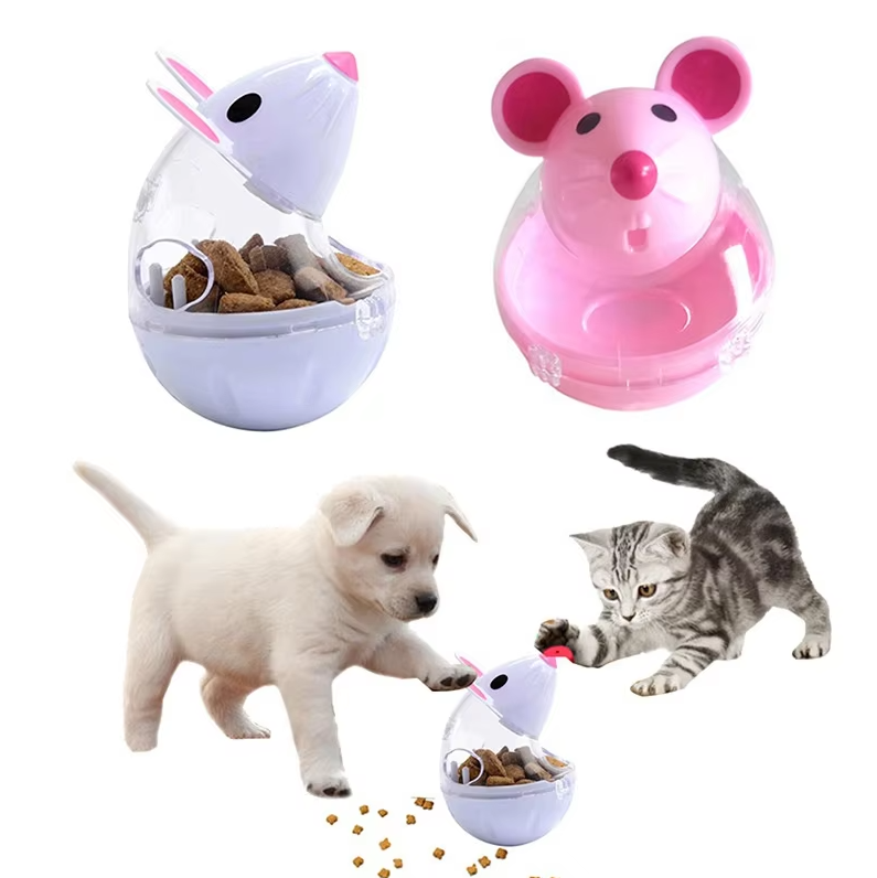 Pet supplies: Mouse treat dispenser cat toy promotes mental and physical cat activity.