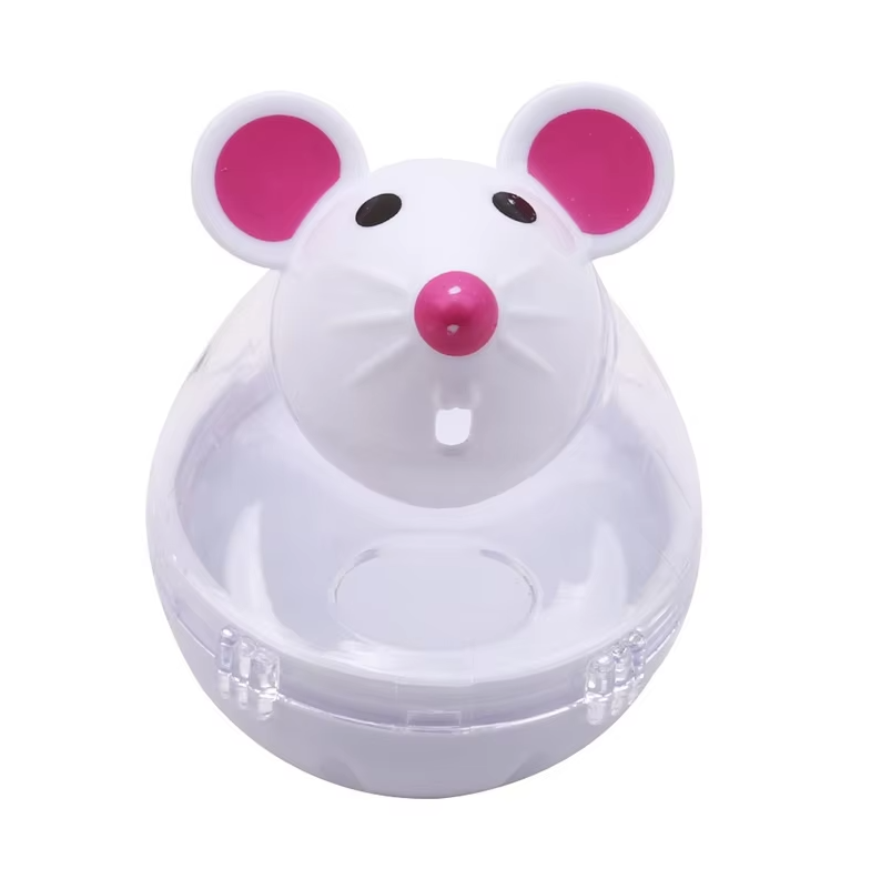 Stimulating cat toy: Mouse treat dispenser for mental engagement and active feline exercise.