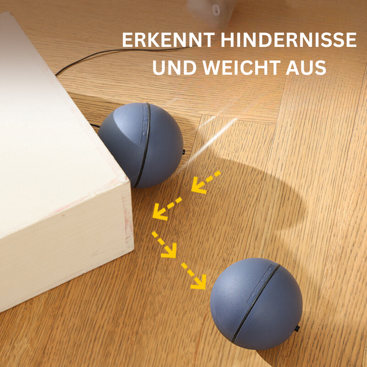 Pet supplies: interactive cat toy ball with a wagging tail encourages active playtime