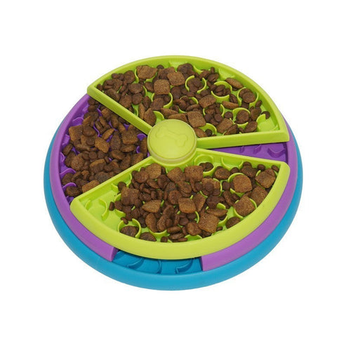 Cat bowl multi-level pet feeder, an interactive toy for mental stimulation and controlled feeding solutions