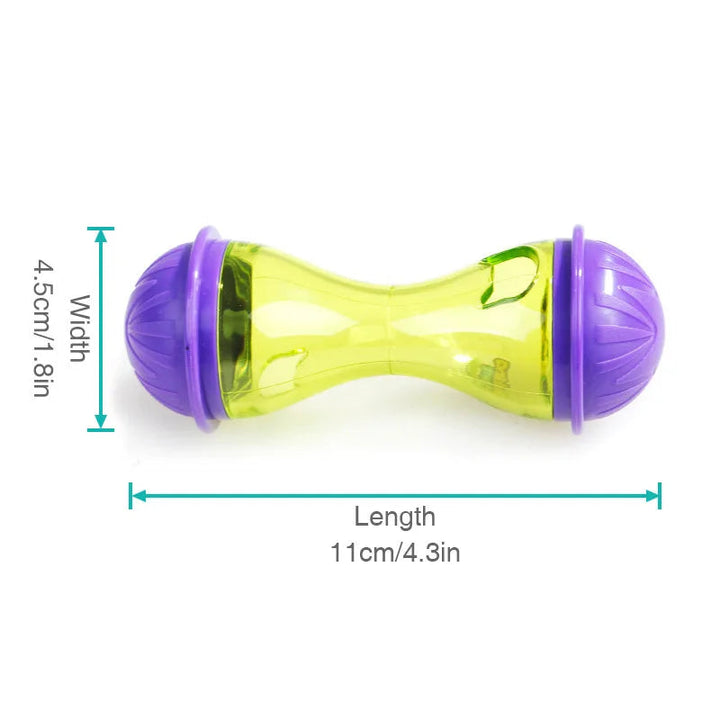 Assortment of colorful interactive pet feeder tumbler toys for dogs and cats