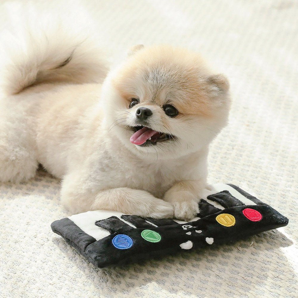 Interactive Pet Piano Treat Toy, a dog puzzle for mental stimulation & food dispensing