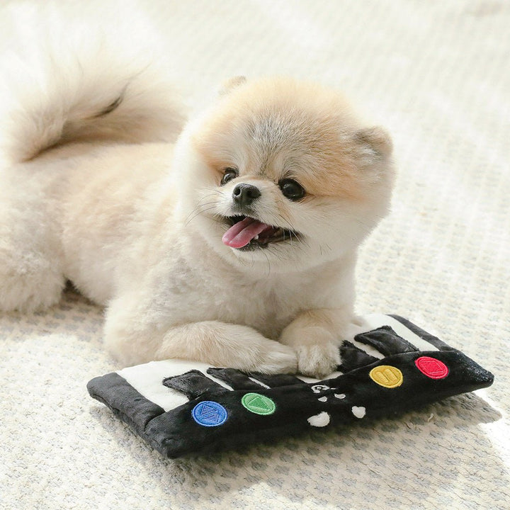 Interactive Pet Piano Treat Toy, a dog puzzle for mental stimulation & food dispensing