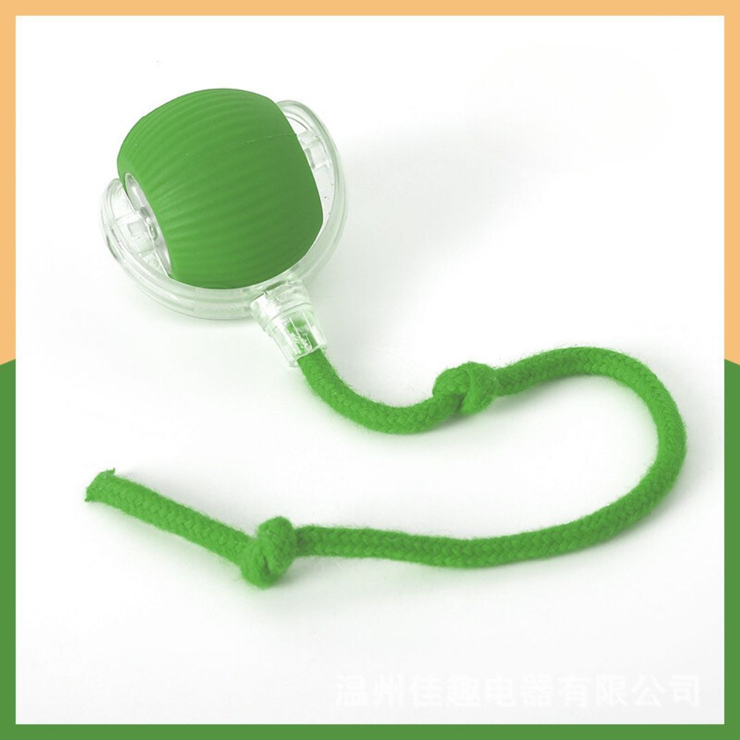 Pet supplies: interactive dog play ball with strong green tail, ideal for fetching