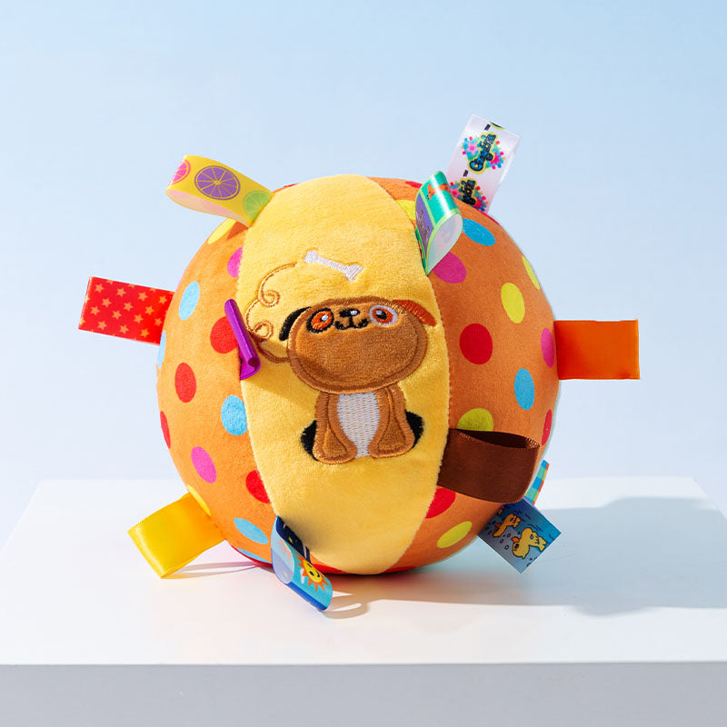 Collection of interactive squeaky ball dog toys, perfect pet supplies for training and fun.