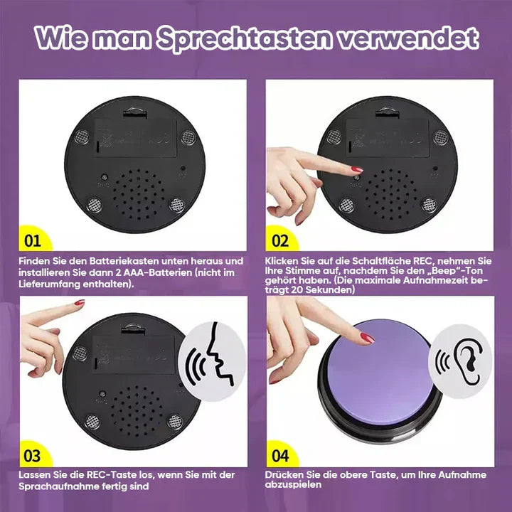 Interactive pet buttons promoting better dog-owner communication
