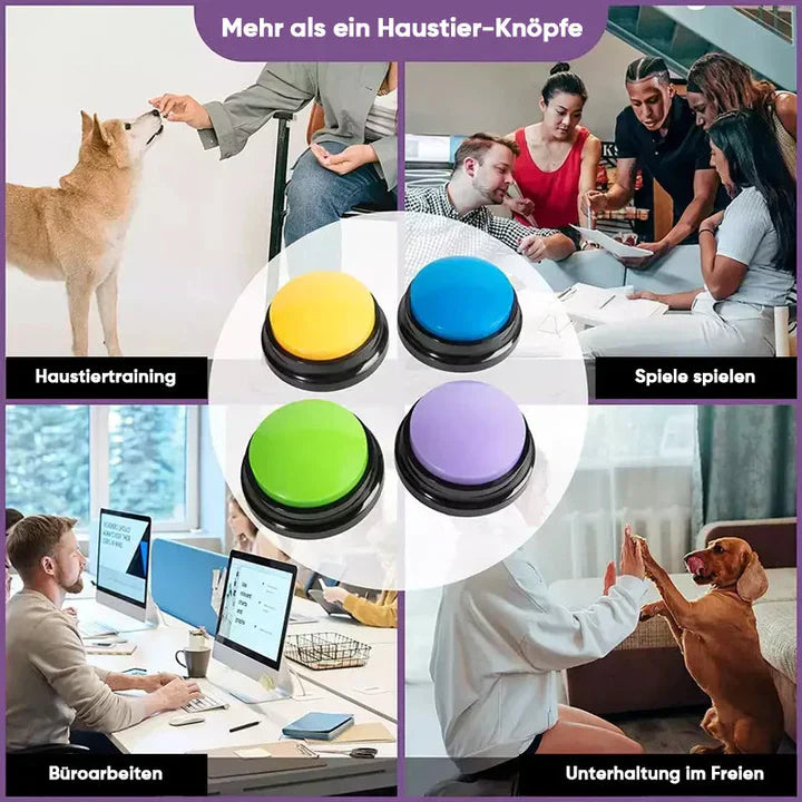 Durable interactive pet training button, long-lasting pet supplies