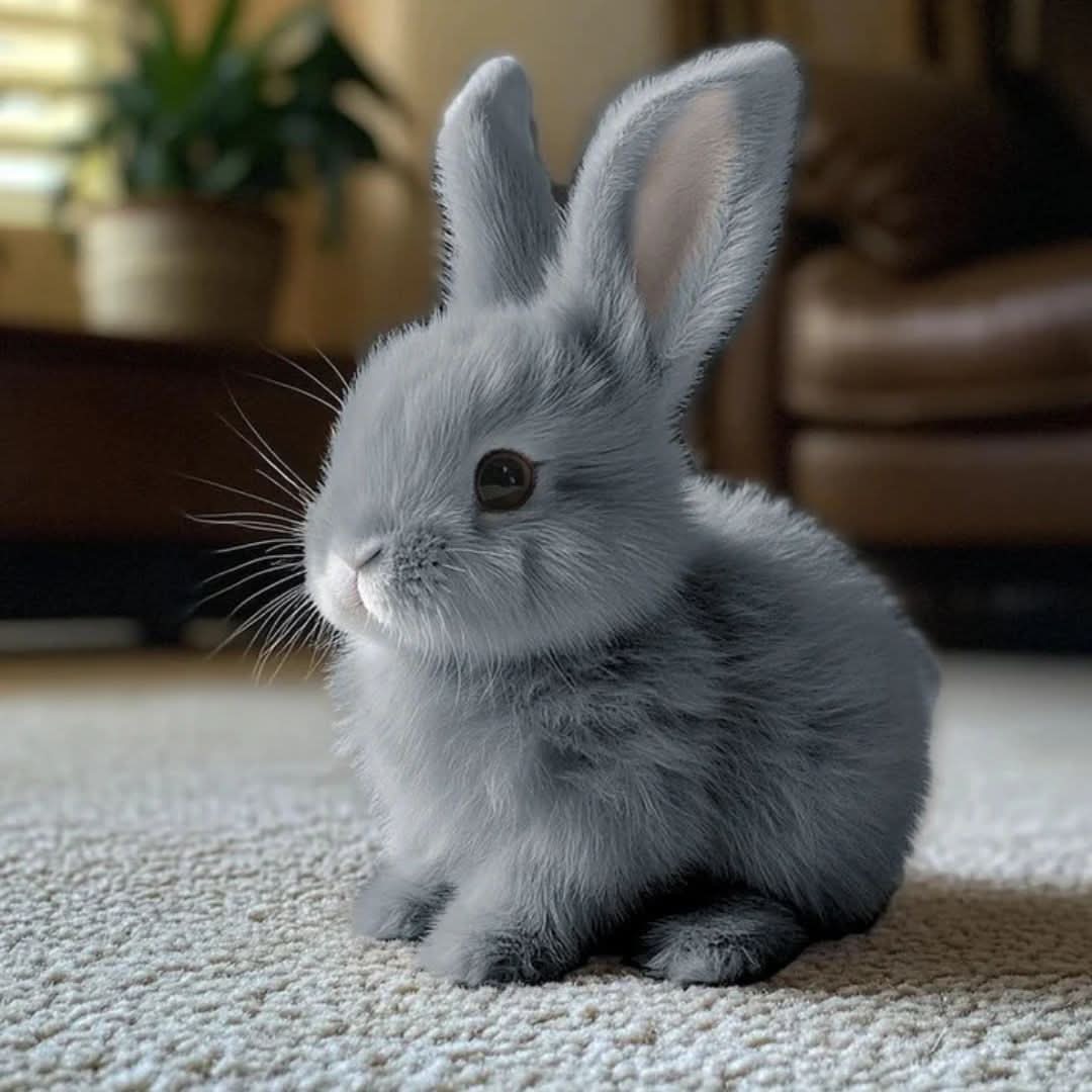 Cute interactive plush bunny with wiggling nose & ear movements, making fun sounds.