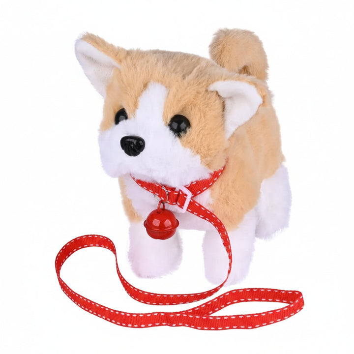 Premium interactive plush dog toy, movable limbs for dynamic imaginative kids' play.