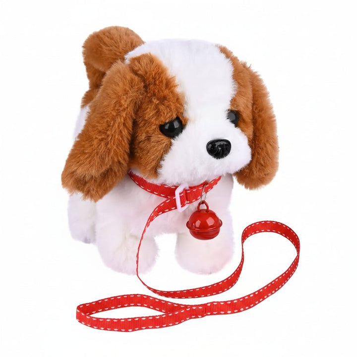Movable interactive plush dog toy, a perfect children's gift for imaginative playtime fun.
