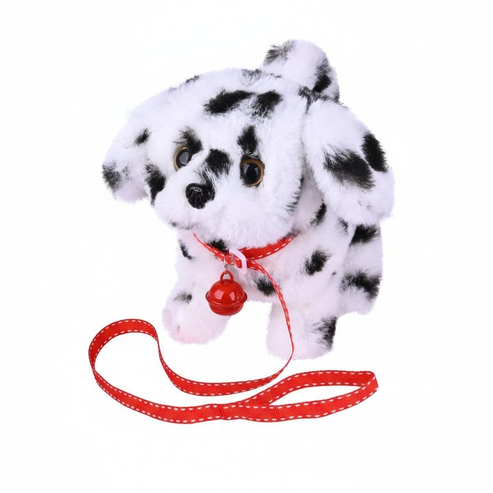 Charming interactive movable plush dog, ideal for kids' imaginative pet role play.