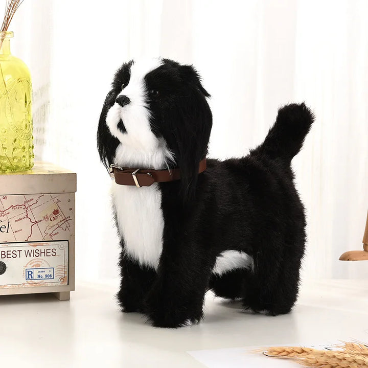 Kids' interactive electronic pet: a plush robot puppy with sound and gesture control features