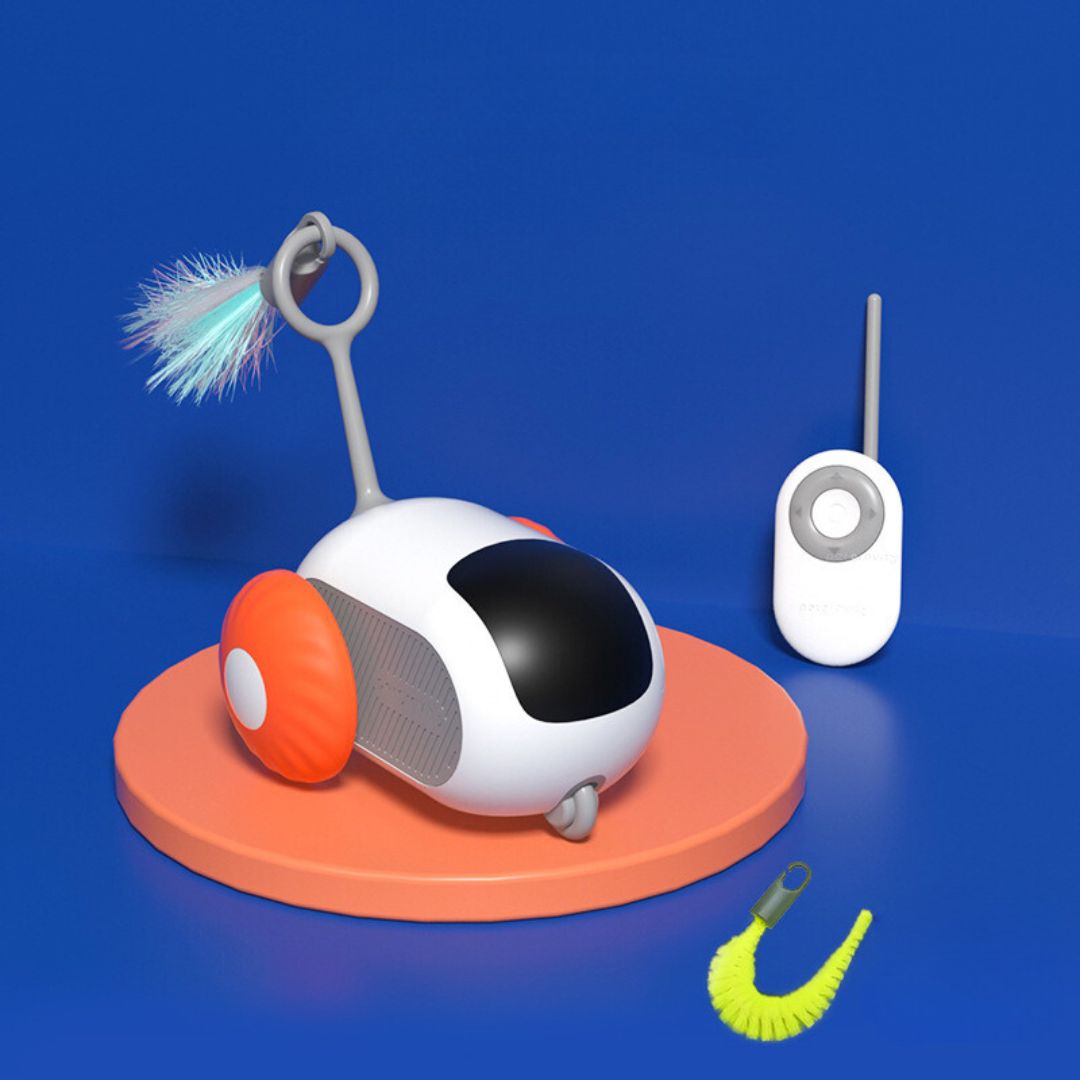 Electronic remote control cat toy, shaped like a mouse, providing endless fun and activity for cats.
